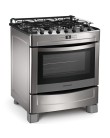 Foto Fogão de Piso Brastemp 6 Bocas Inox BF076BR