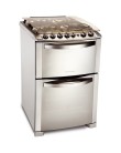 Foto Fogão de Piso Electrolux Celebrate 4 Bocas Inox 56DTX