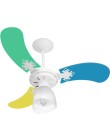 Ventilador de Teto Venti-Delta Economiq New Baby Colors 3 Pás Foto Ventilador de Teto Venti-Delta Economiq New Baby Colors 3 Pás